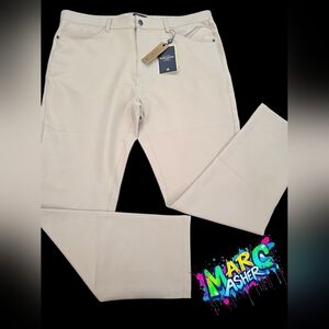 New Marc Asher khaki athletic taper men pants 39W 32L